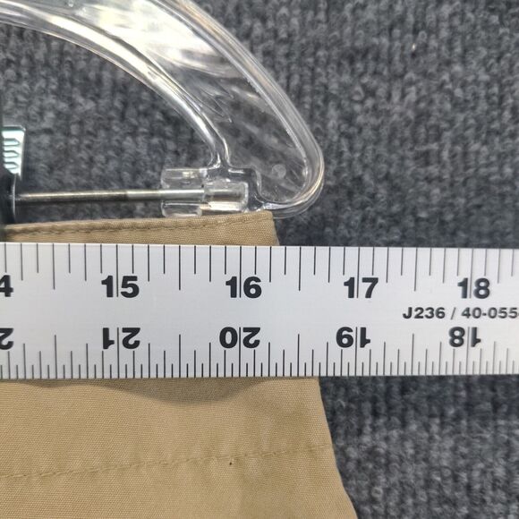 GAP Womens Skirt Tan Size 12 Cotton A-Line Back Pocket Zip Closure - Picture 6 of 11